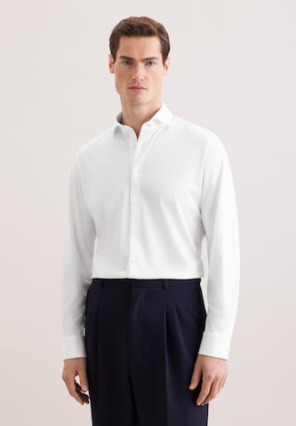 SEIDENSTICKER Regular fit Zakelijk overhemd in Wit: voorkant
