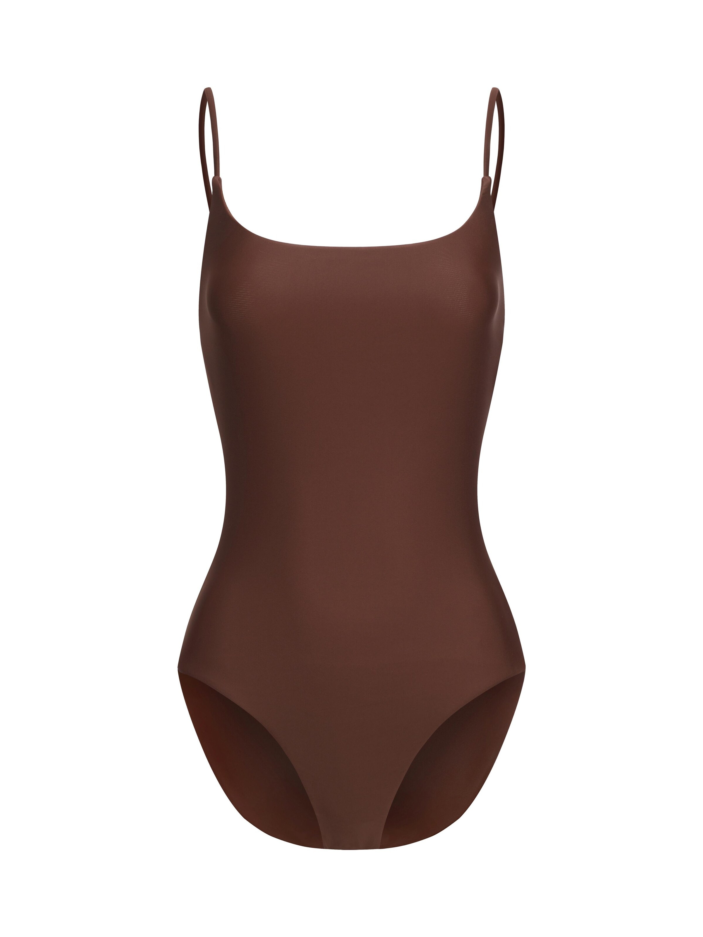 Maillot de bain 'Square Neck Soft Sculpt Swimsuit' cfab (formerly creamy fabrics) en marron : devant