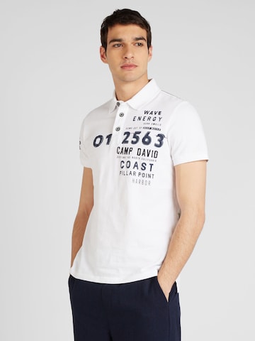 CAMP DAVID - Camiseta en blanco: frente