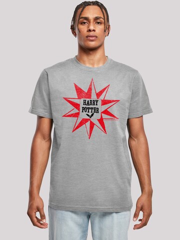 T-Shirt 'Harry Potter Hedwig Star' F4NT4STIC en gris : devant
