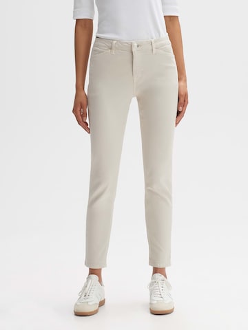 OPUS Slimfit Jeans 'Elma' i beige: forside