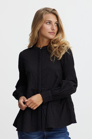 Fransa Blouse in Zwart: voorkant