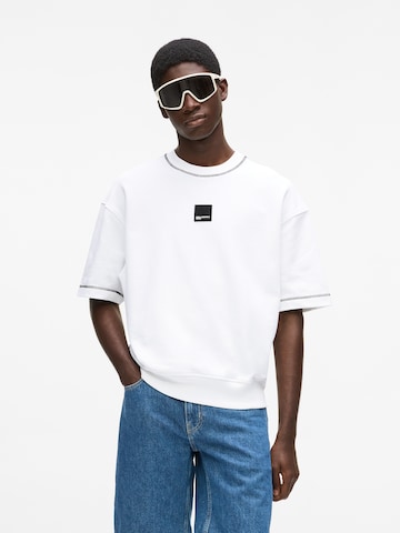 KARL LAGERFELD JEANS Tréning póló - fehér: elől