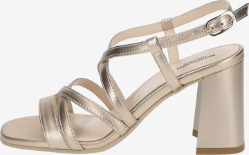 Nero Giardini Strap Sandals in Gold