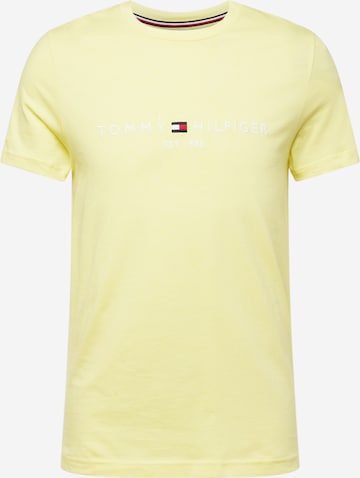 T-Shirt TOMMY HILFIGER en jaune : devant