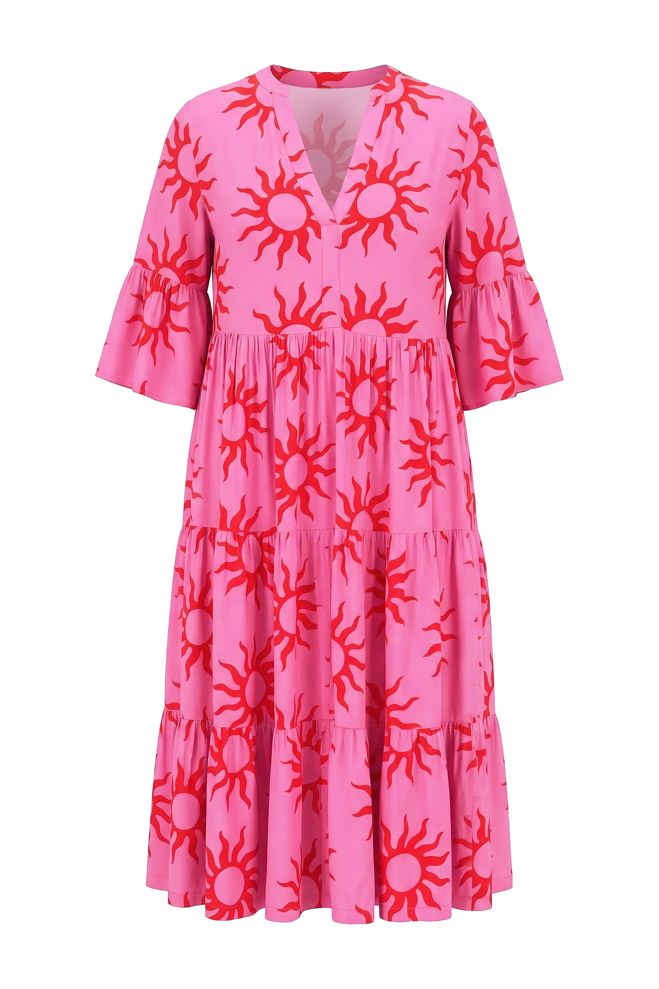 Studio Untold Dress in 42-44 in Pink / Red, Item view