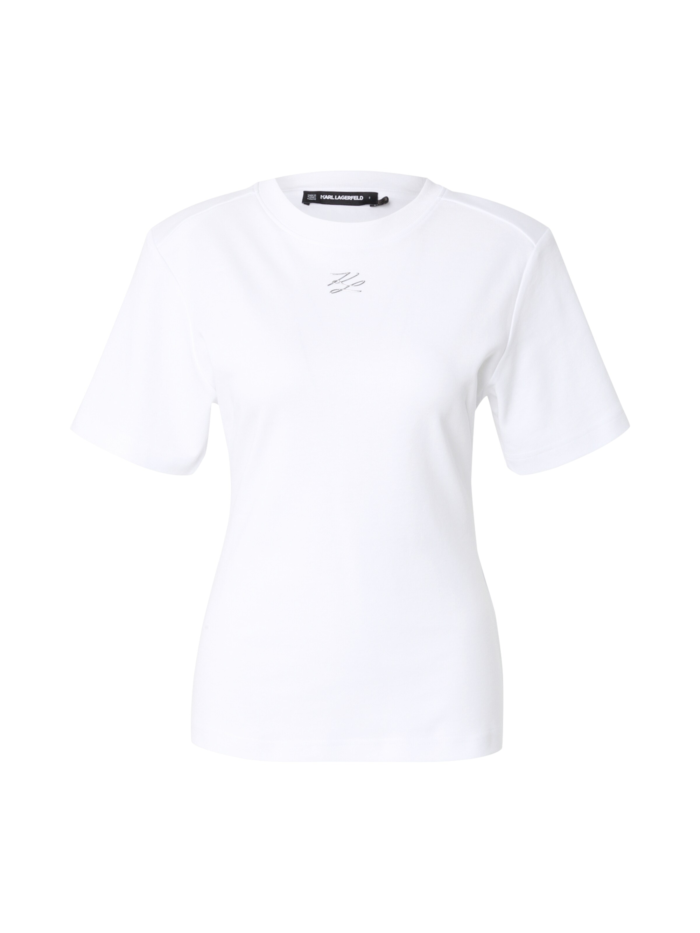 Tricou Karl Lagerfeld pe alb, Vizualizare produs