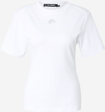 Karl Lagerfeld Koszulka w kolorze biały: przód