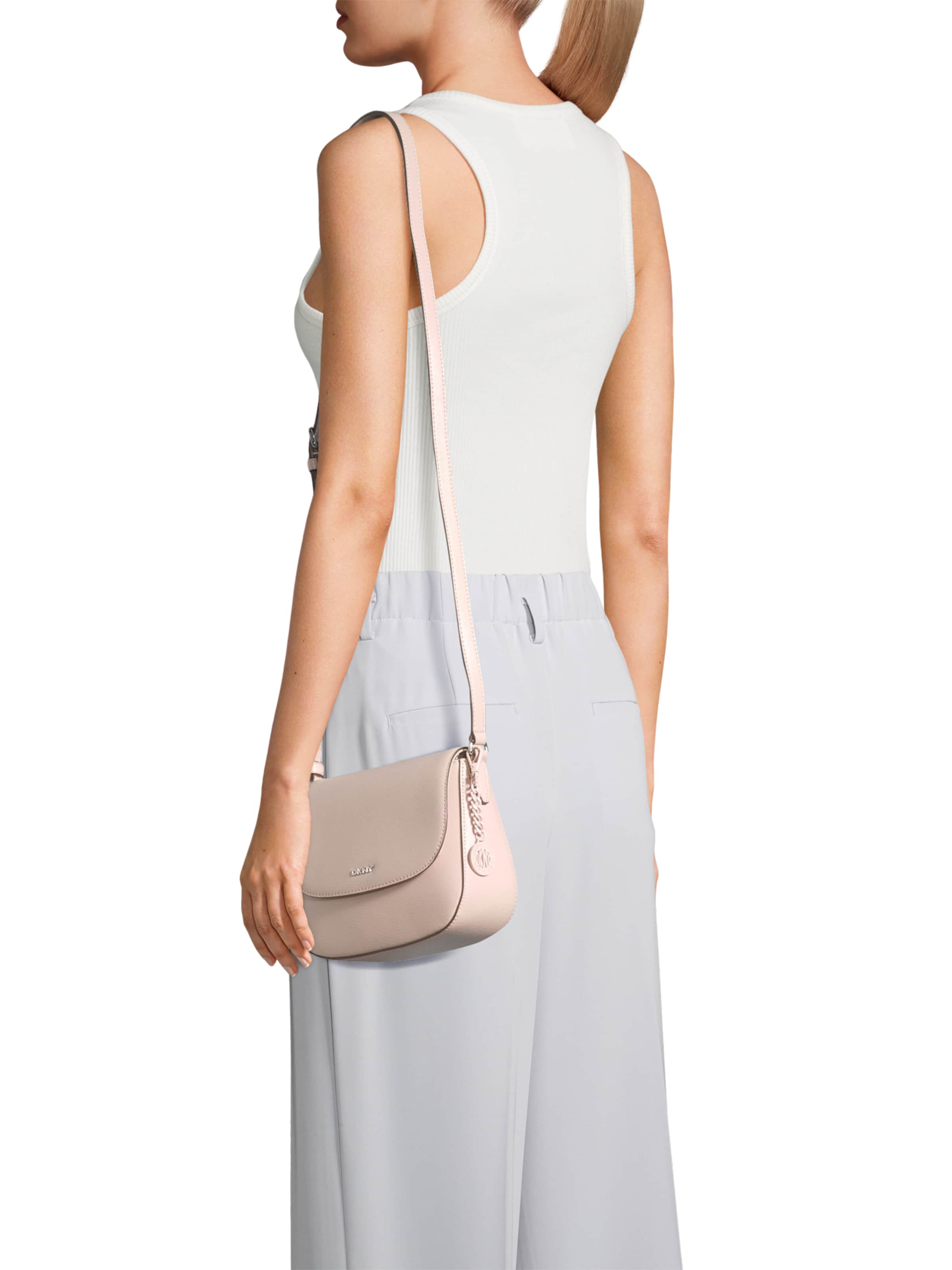 DKNY Axelremsväska 'BRYANT' i beige: framsida