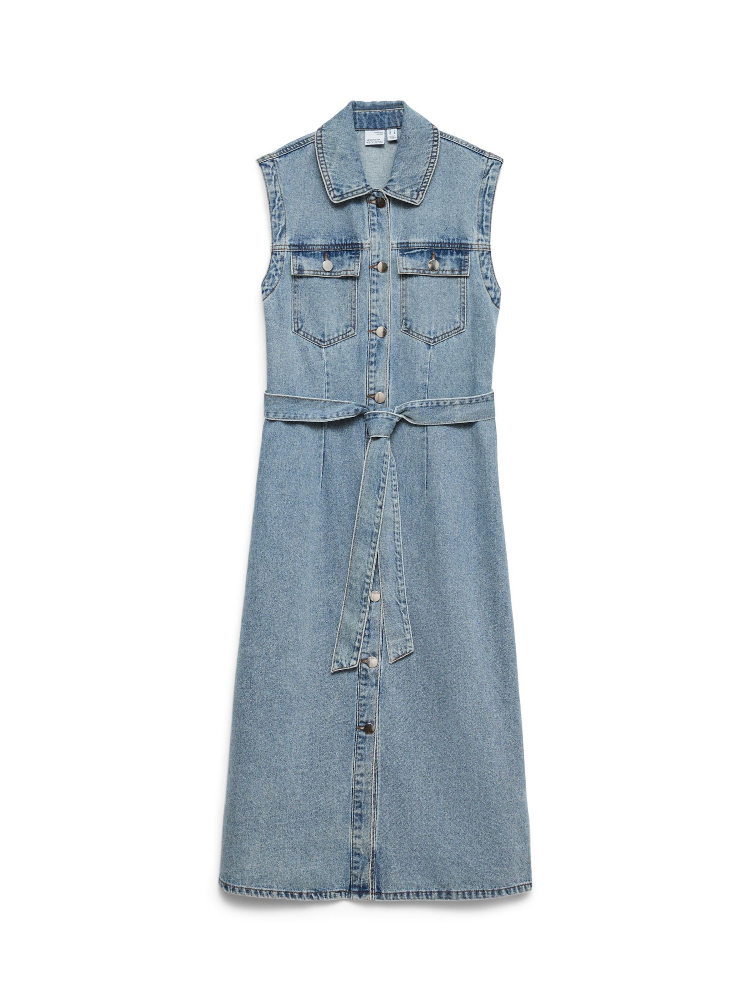 VERO MODA - Vestido camisero 'VMAya' en azul: frente