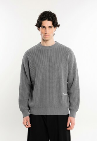 Pull-over Another Cotton Lab en gris : devant