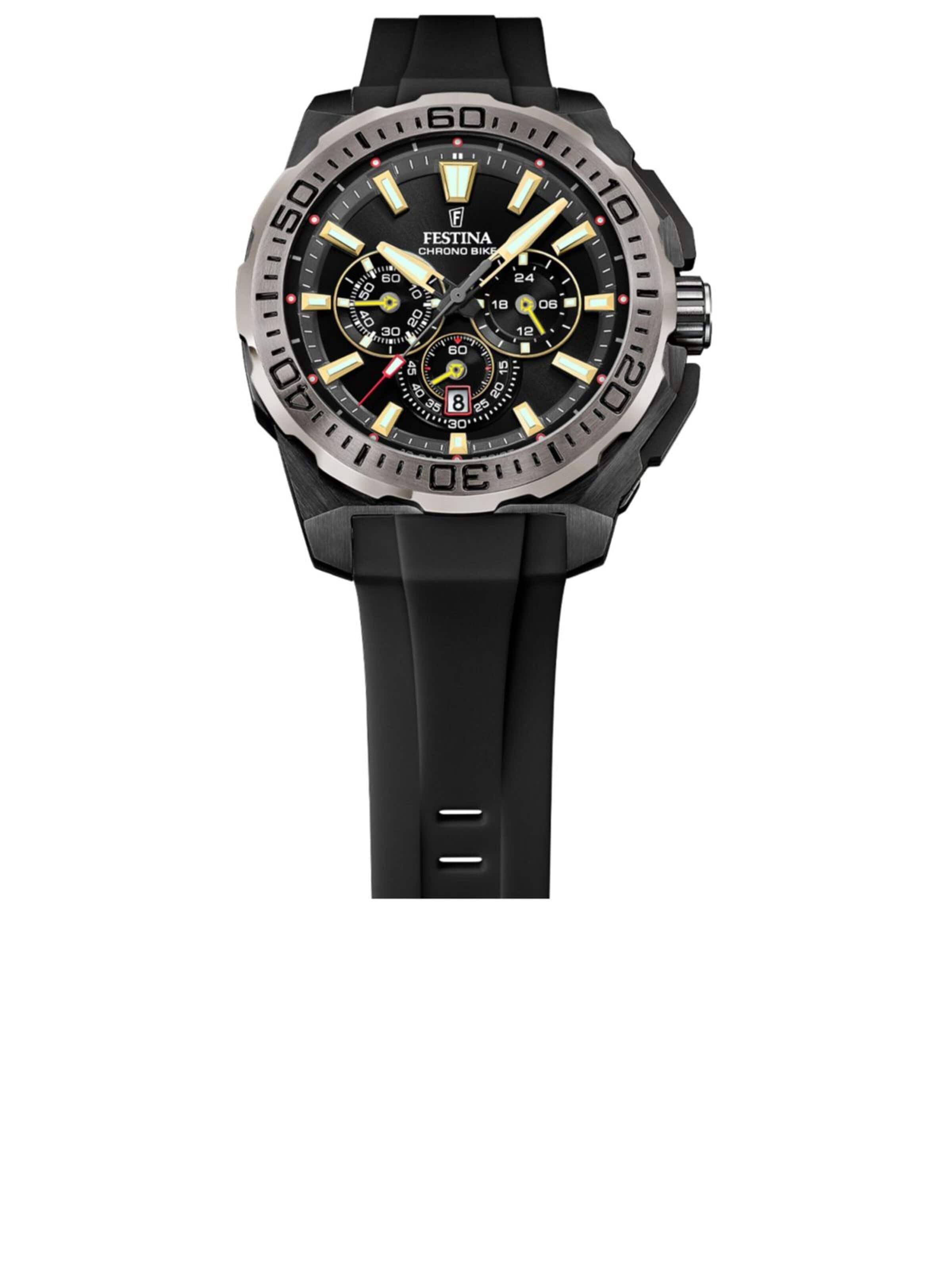 FESTINA Zegarek analogowy 'Chronograph Chrono Bike' w kolorze czarny