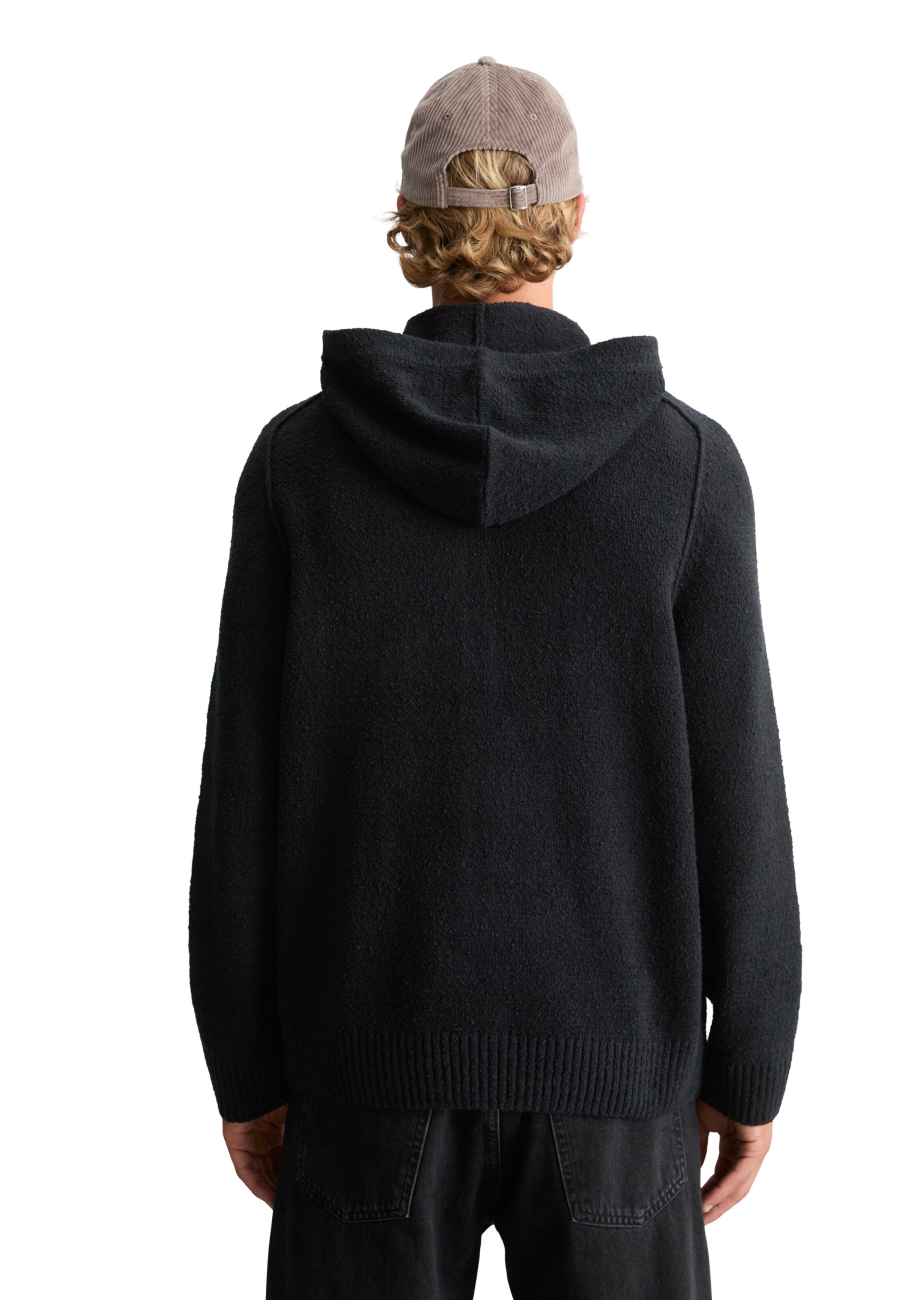 Marc O'Polo DENIM Strickjacke in Schwarz: Rückseite