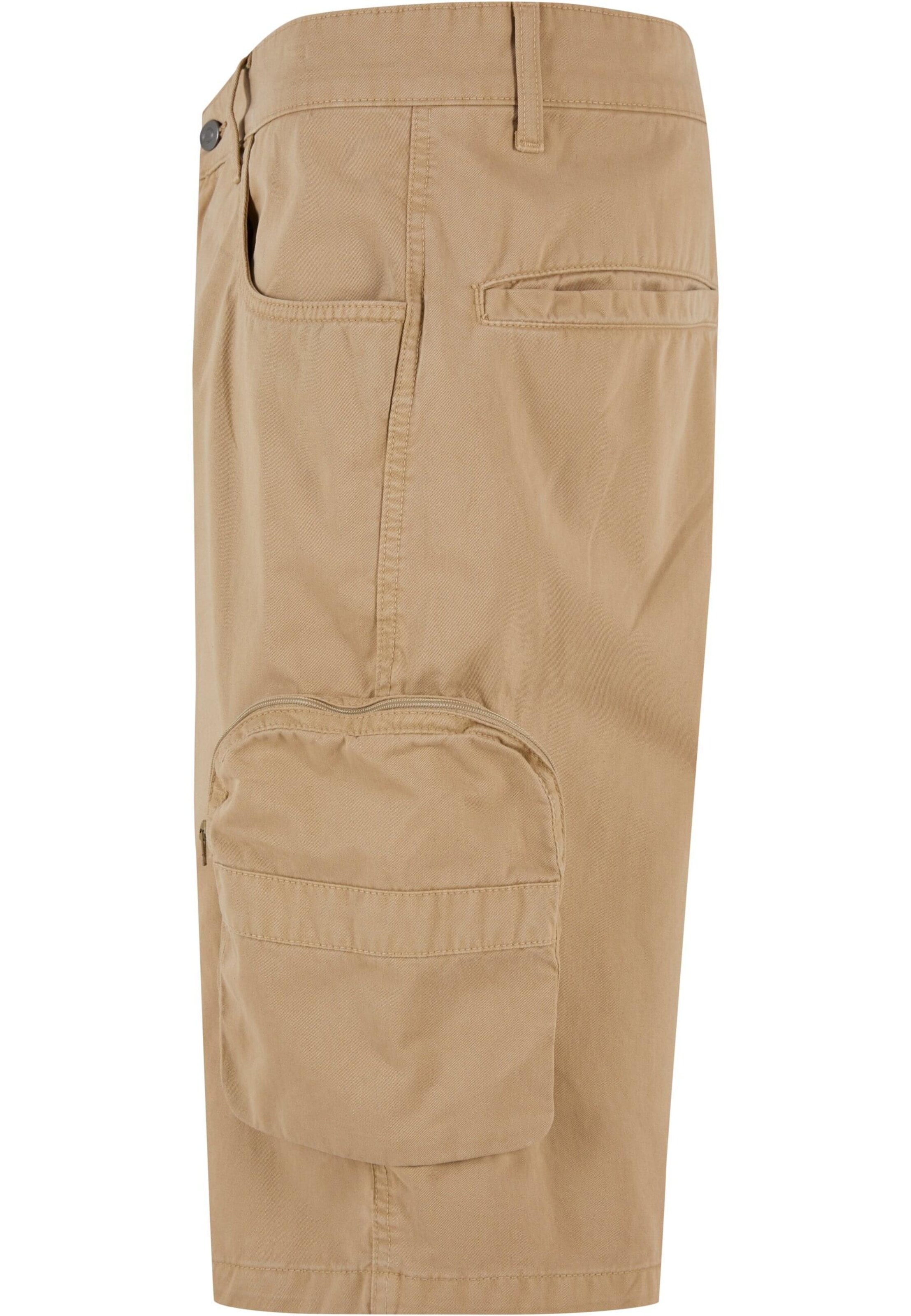 Urban Classics Slimfit Cargobyxa i beige