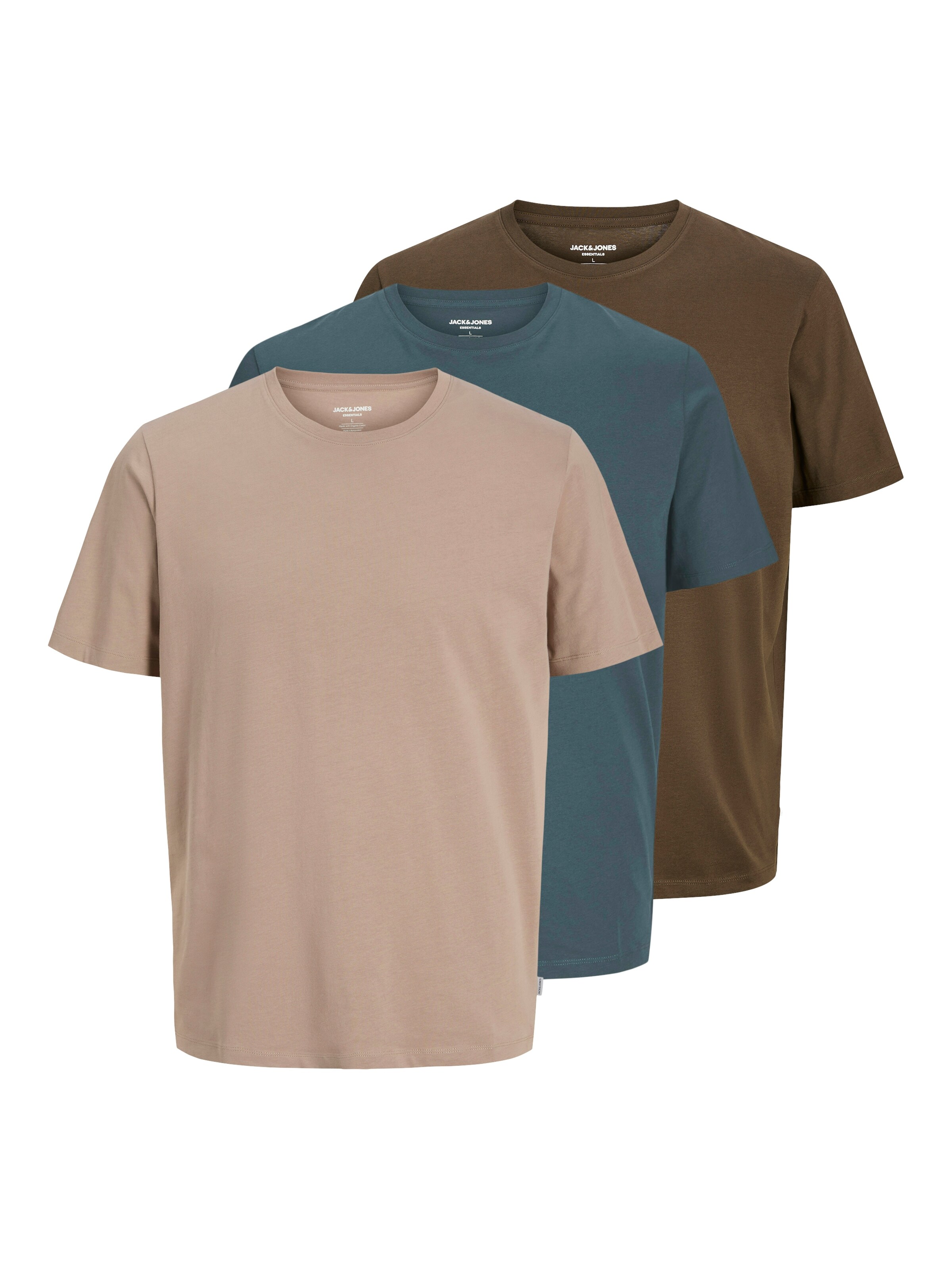 JACK & JONES T-shirt i brun: framsida