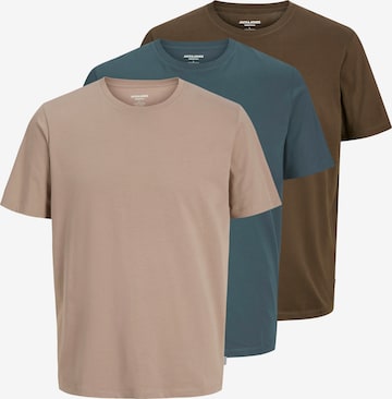 JACK & JONES T-Shirt in Braun: Vorderseite