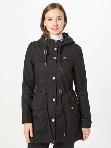 Ragwear Between-Seasons Parka 'Canny' in Black: front