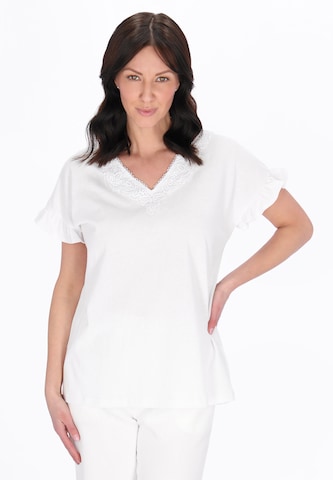 Chemisier Usha en blanc : devant