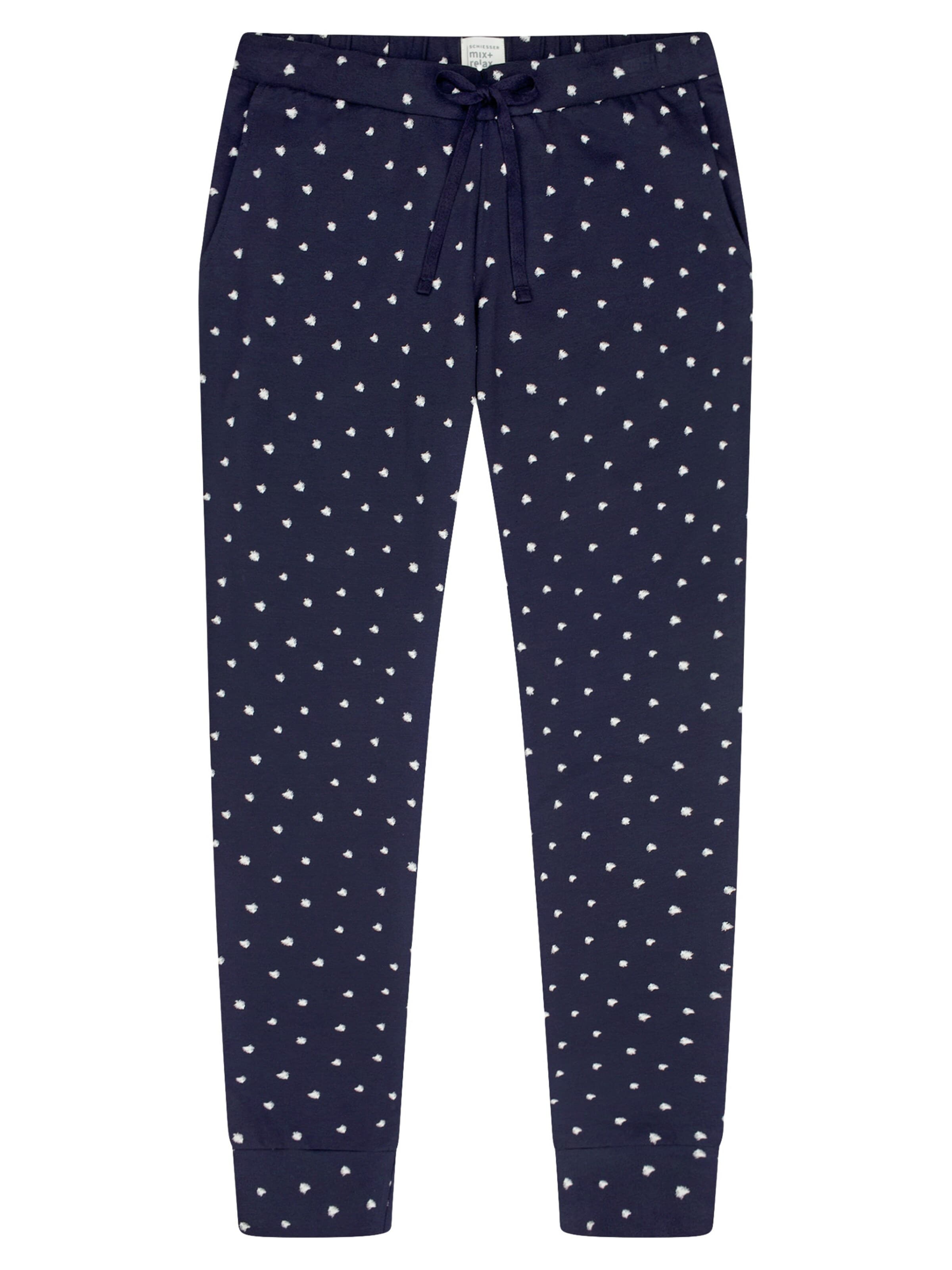 SCHIESSER Pyjamahose 'Mix & Relax'‌‌‌‌‌‌‌‌‌ in S in dunkelblau, Produktansicht