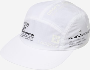 LACOSTE Cap 'Minecraft' in White: front