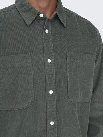 Comfort fit Camicia 'ONSAlp' di Only & Sons in grigio