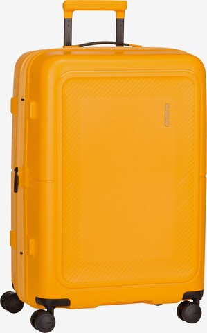 American Tourister Cart 'Dashpop Spinner 67 EXP' in Yellow: front