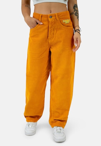 HOMEBOY Wide leg Broek 'Monster' in Oranje: voorkant