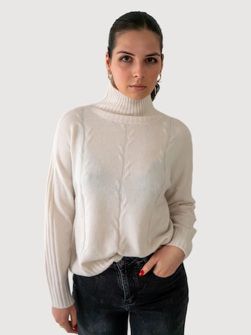 WEARABLE STORIES Pullover 'Gabriella' in Beige: Vorderseite