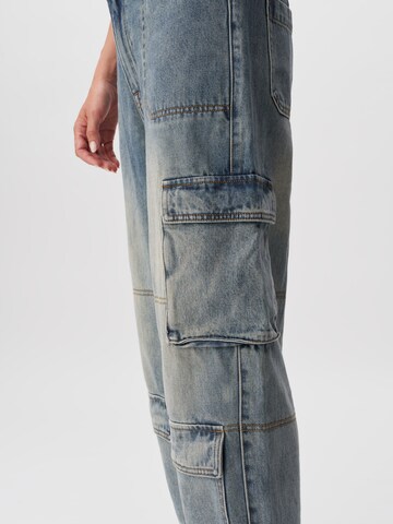 LeGer by Lena Gercke Wide leg Cargo jeans 'Ashley' in Blue
