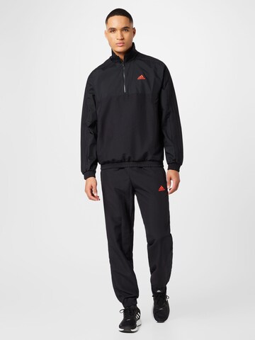 ADIDAS SPORTSWEAR Tracksuit in Black: front