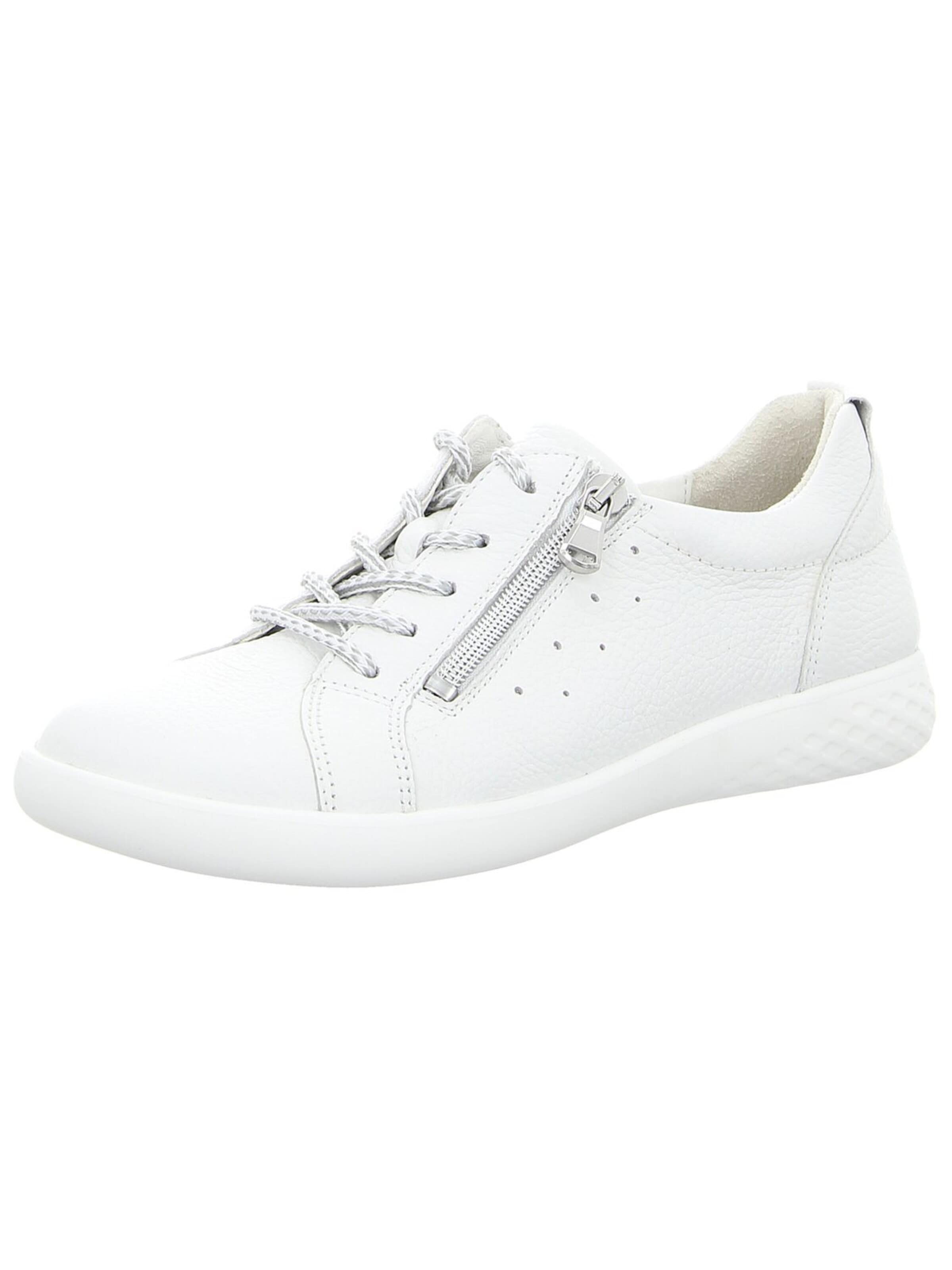 WALDLÄUFER Schnürschuh 'Sportlicher Schnürschuh Damen 947001-203-663 Echtleder in weiß'‌‌‌‌‌‌‌ in 39 in weiß, Produktansicht