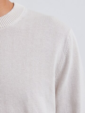 Bertoni Trikot 'Jonas Slim Round Neck Knit' in Beige