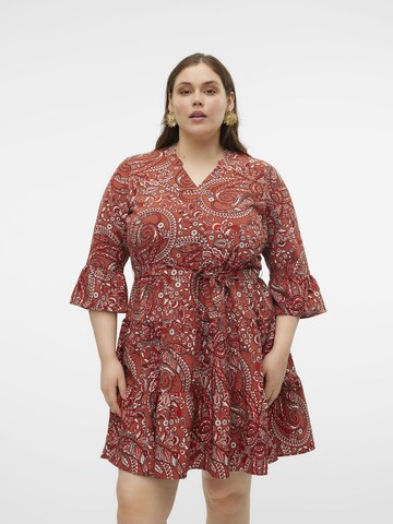 Vero Moda Curve Kleid 'ZERA' in Pink: predná strana