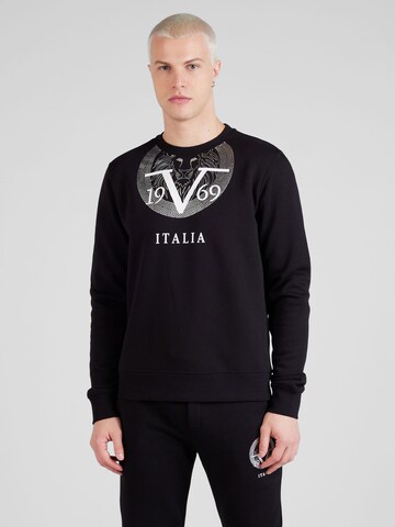 19V69 ITALIA Sweatshirt 'Brutus' i svart: framsida