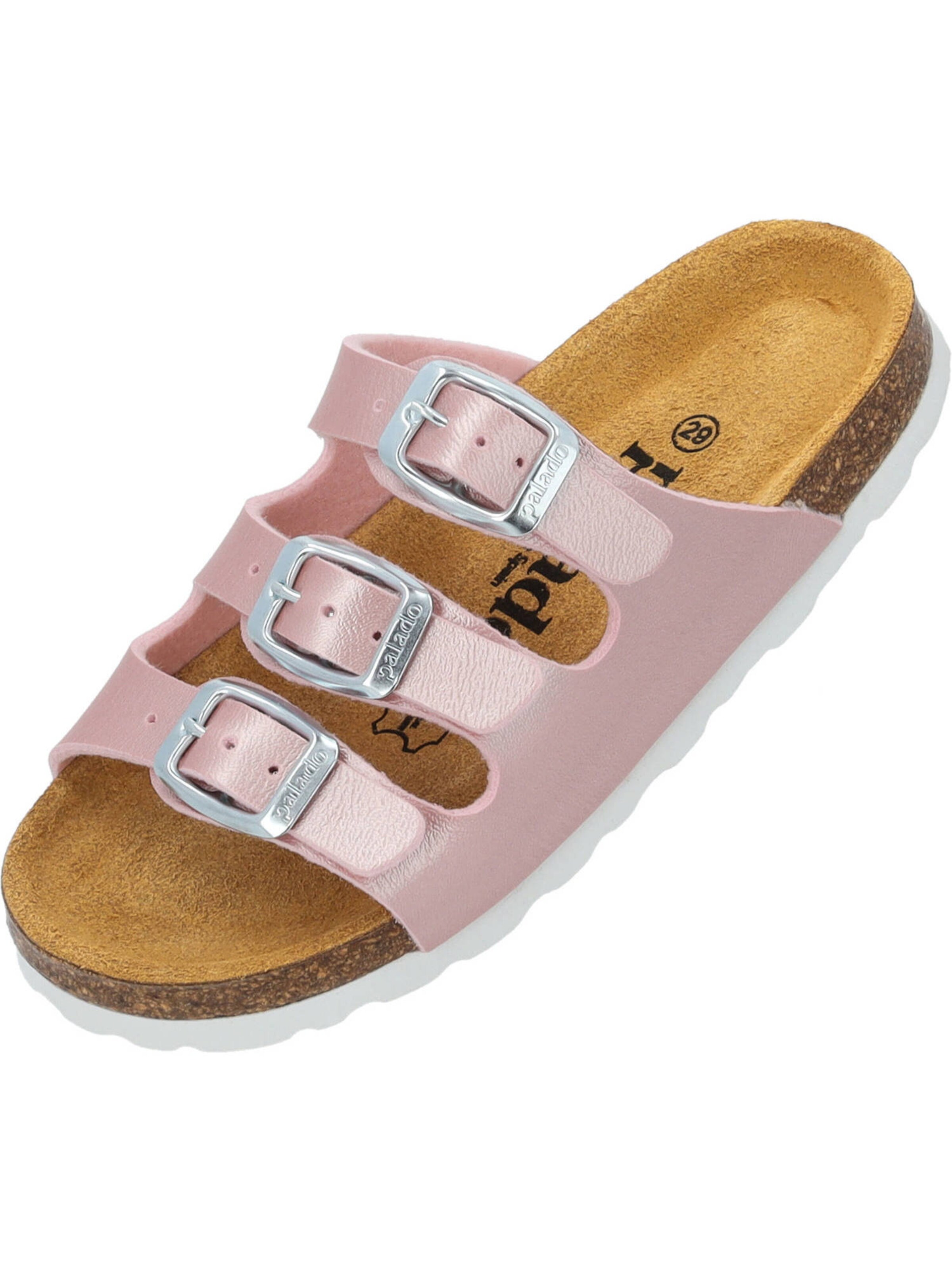 Palado Pantolette 'Capri' in Pink: Vorderseite