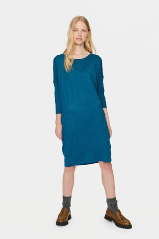 SAINT TROPEZ Knit dress 'Mila' in Blue