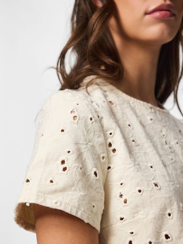 PIECES Bluse 'PCElla' i beige