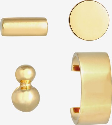 ELLI Ohrringe Basic Ohrstecker, Earcuff in Gold: predná strana