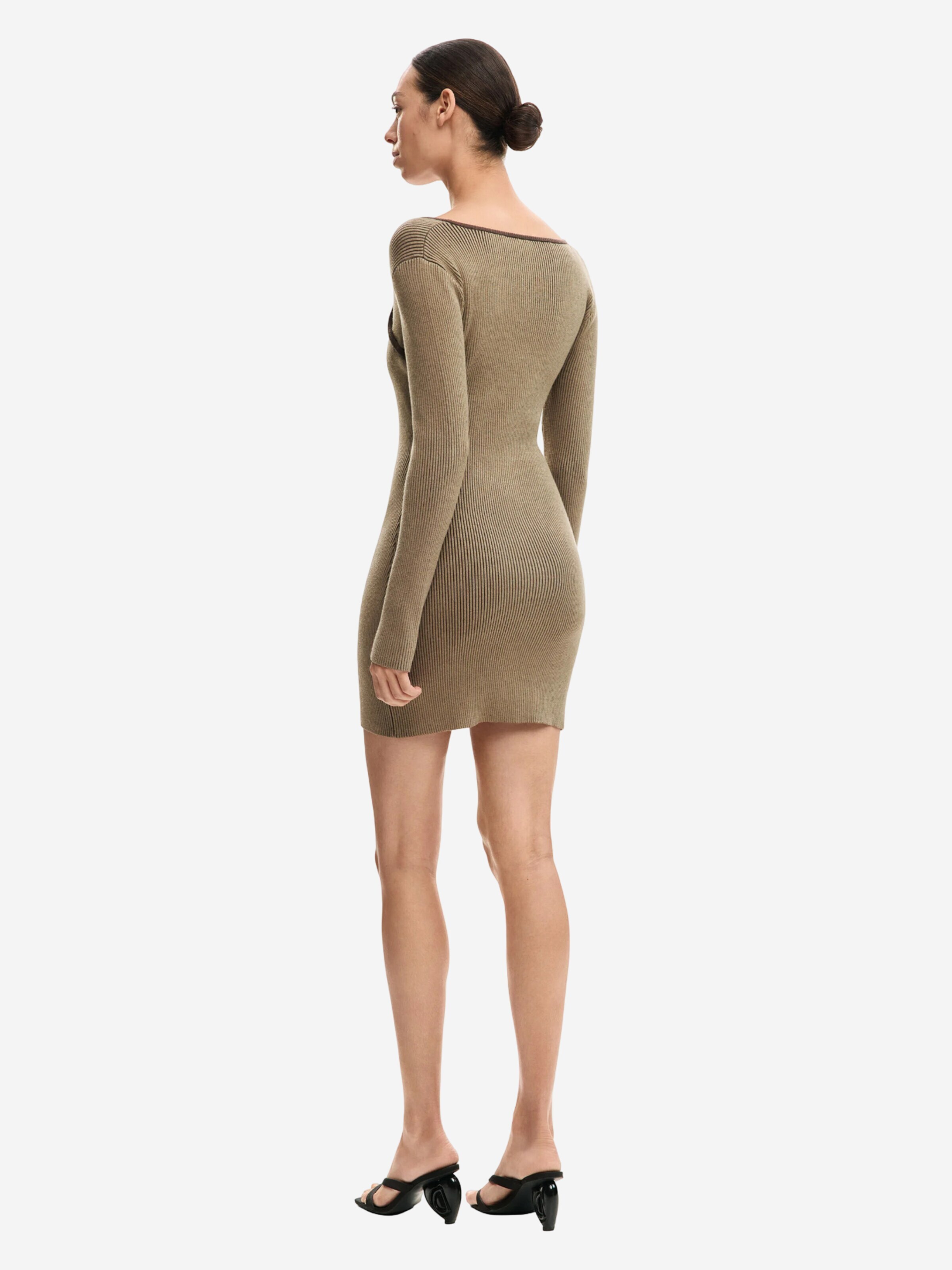 Desigual Dress 'REPRIS_VEST_KIRKWALL 26SWVFX2' in Brown