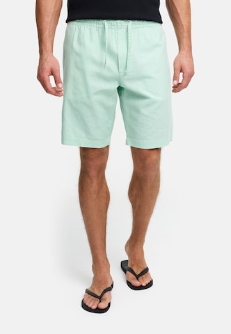 INDICODE JEANS Regular Chino trousers 'Corry' in Green: front