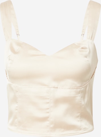 Top di Abercrombie & Fitch in beige: frontale