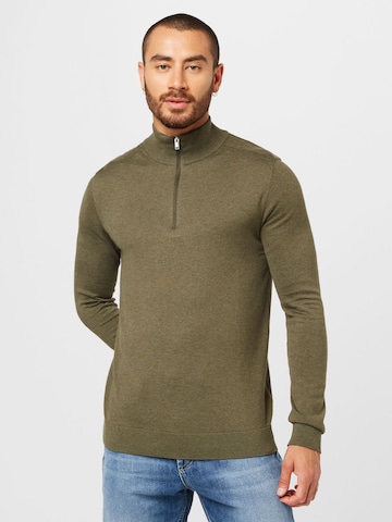 SELECTED HOMME Regular Fit Pullover 'Berg' i Oliven | ABOUT YOU