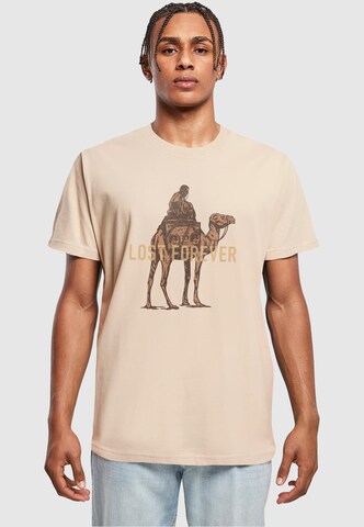 Mister Tee Shirt 'Lost Forever' in Beige: front