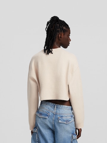 Pull-over Bershka en beige