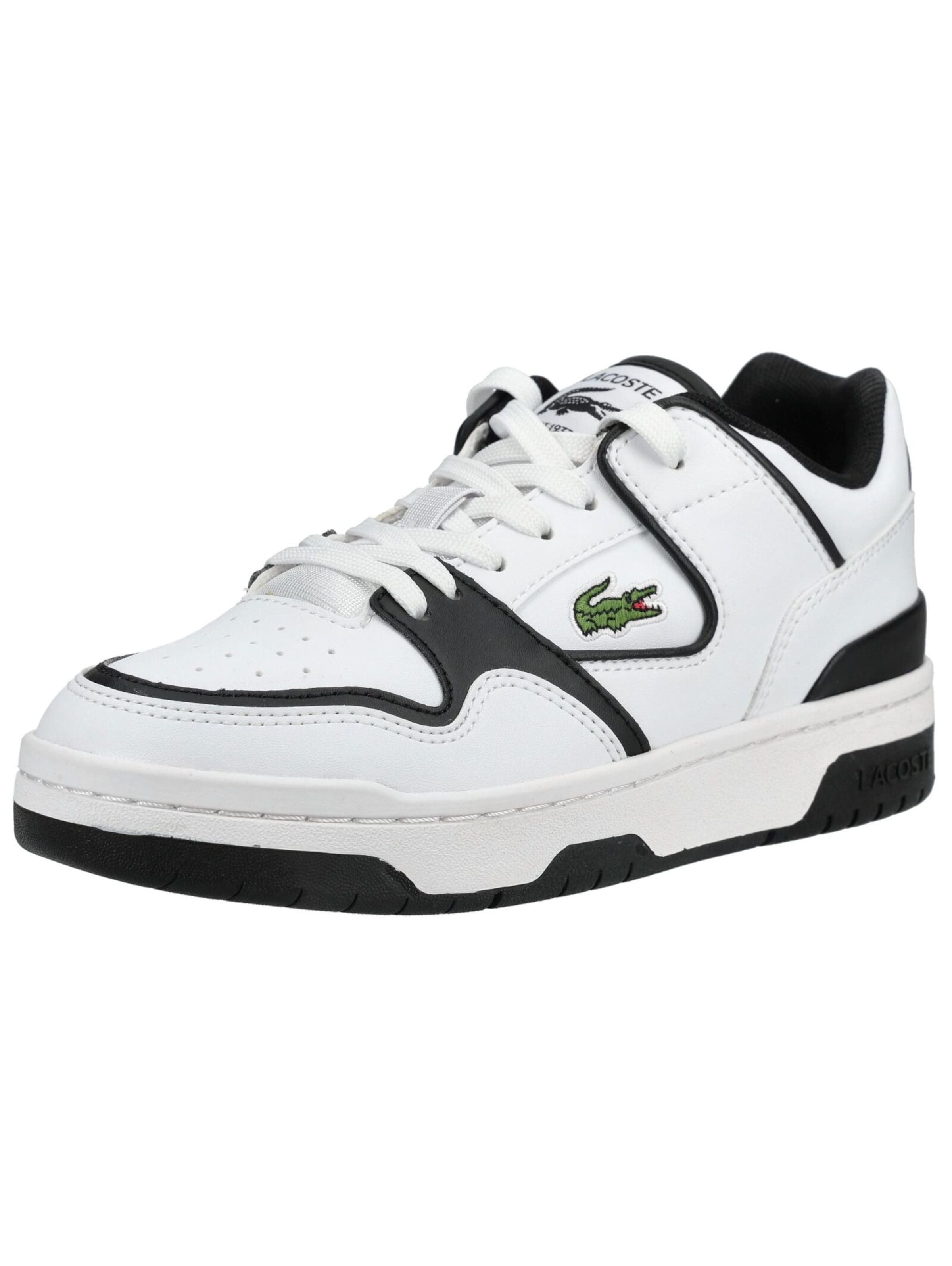 Baskets basses LACOSTE en blanc : devant