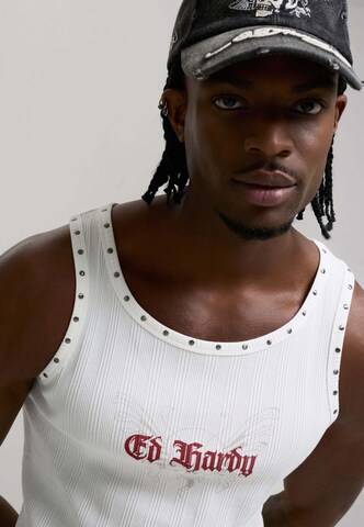 Ed Hardy - Camiseta en blanco