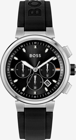 BOSS Analog Watch in Black: front