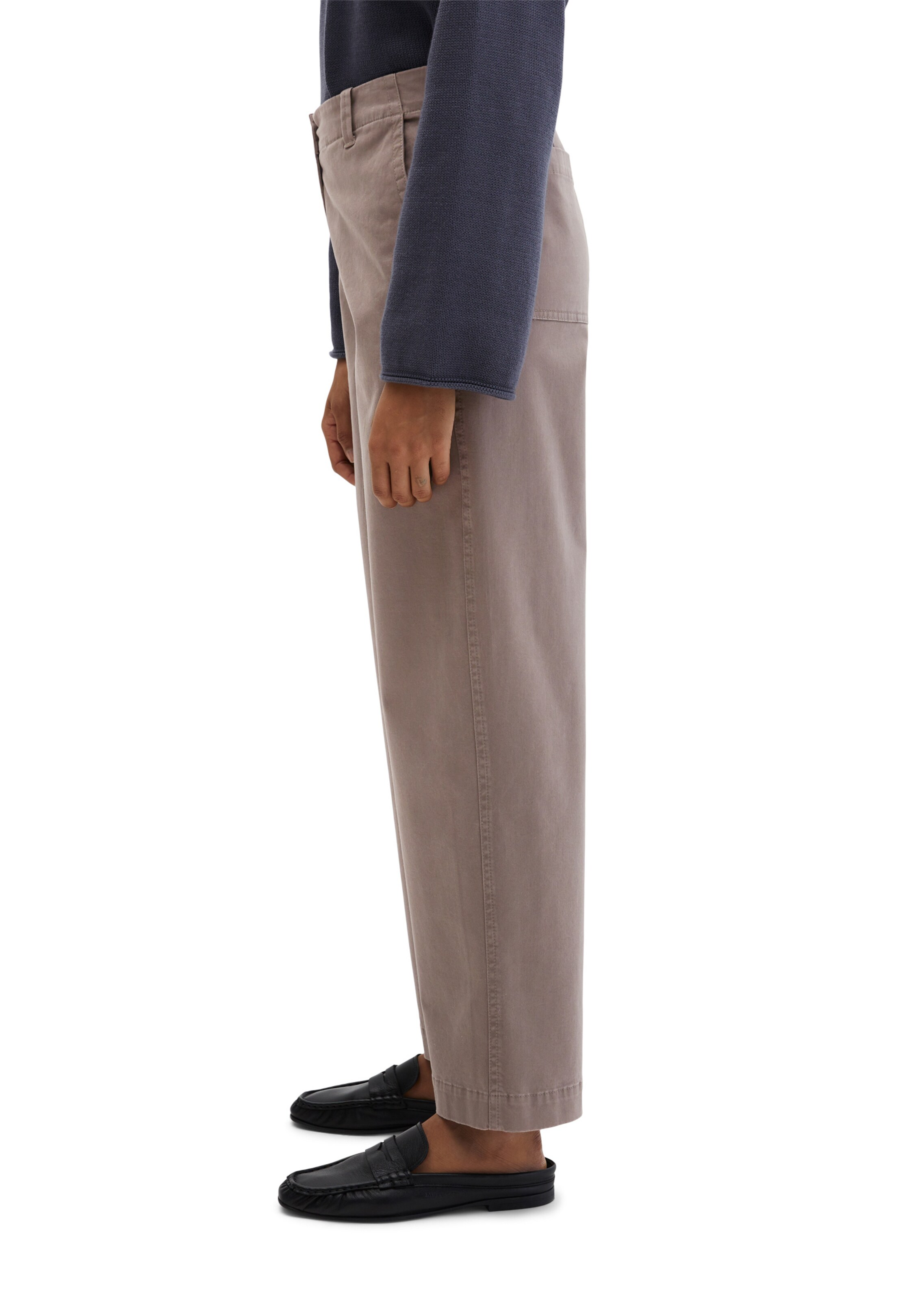 Loosefit Pantalon 'Barrel' Marc O'Polo en marron