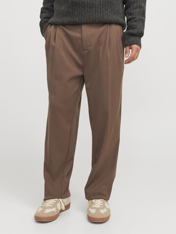JACK & JONES Loosefit Pantalon in Bruin: voorkant