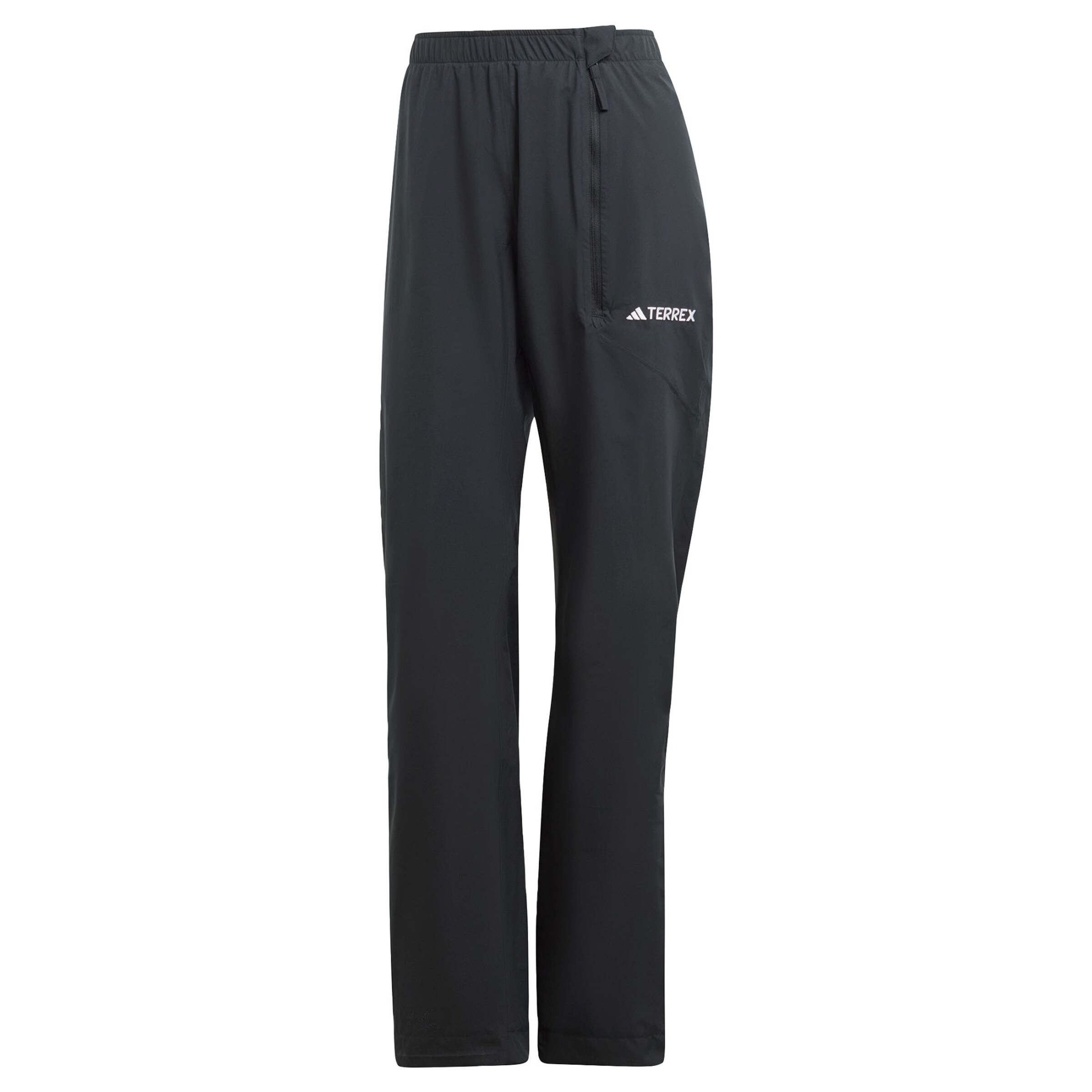 ADIDAS TERREX Loose fit Outdoor Pants 'Multi RAIN.RDY 2-Layer Rain' in Black: front